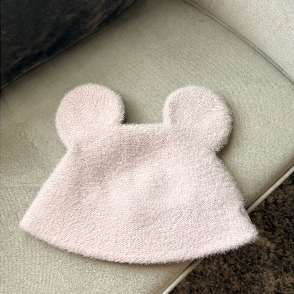 Disney Pale Pink Fuzzy Hat with Ears